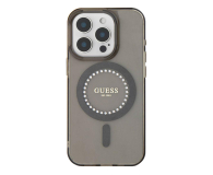Etui / obudowa na smartfona Guess IML Rhinestones do iPhone 16 Pro Max czarny